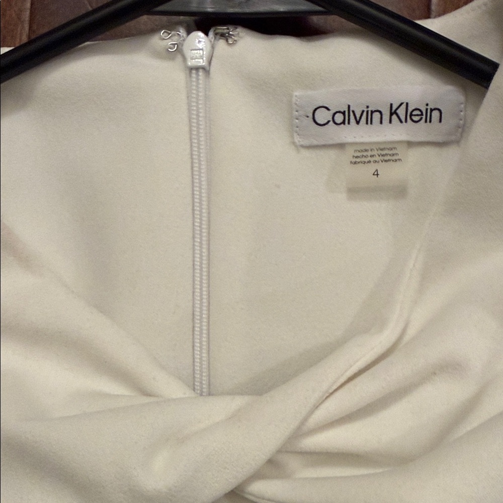 Calvin Klein Cream Strapless Dress - Picture 2 of 4